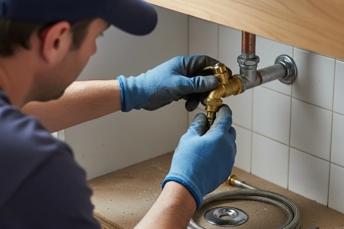Shutoff valve and fitting work during Faucet and Fixture Repair in Oyster Bay